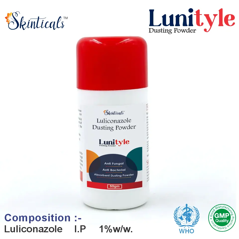 Luliconazole 1% w/w Dusting Powder | Best price for PCD Pharma Franchise | Antifungal treatment for skin infections